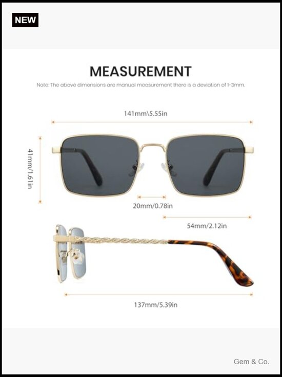 Designer Trendy Metal Knot Square Sunglasses Women Men UV400 Protection
